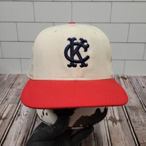 Roman Kansas City Athletics Vintage Plain Logo Wool Blend Fitted Hat Size 7 3/8